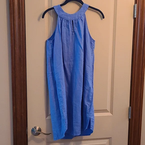 St. Tropez | Dresses | Womens Size S St Tropez Blue Linen Dress | Poshmark